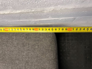 Spacious Grey Sectional Sofa with Ottoman