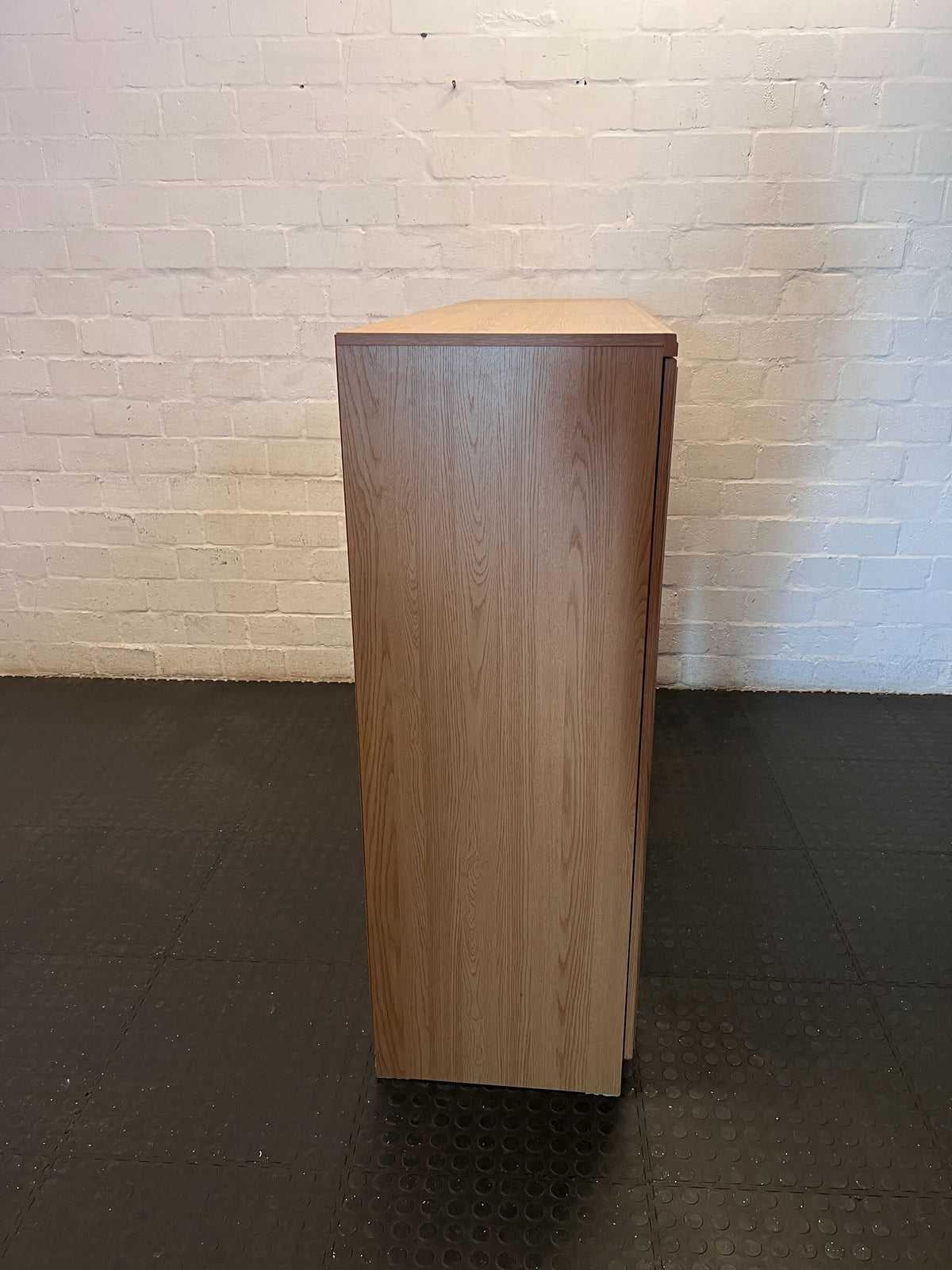 Spacious Light Wood Entertainment & Display Unit