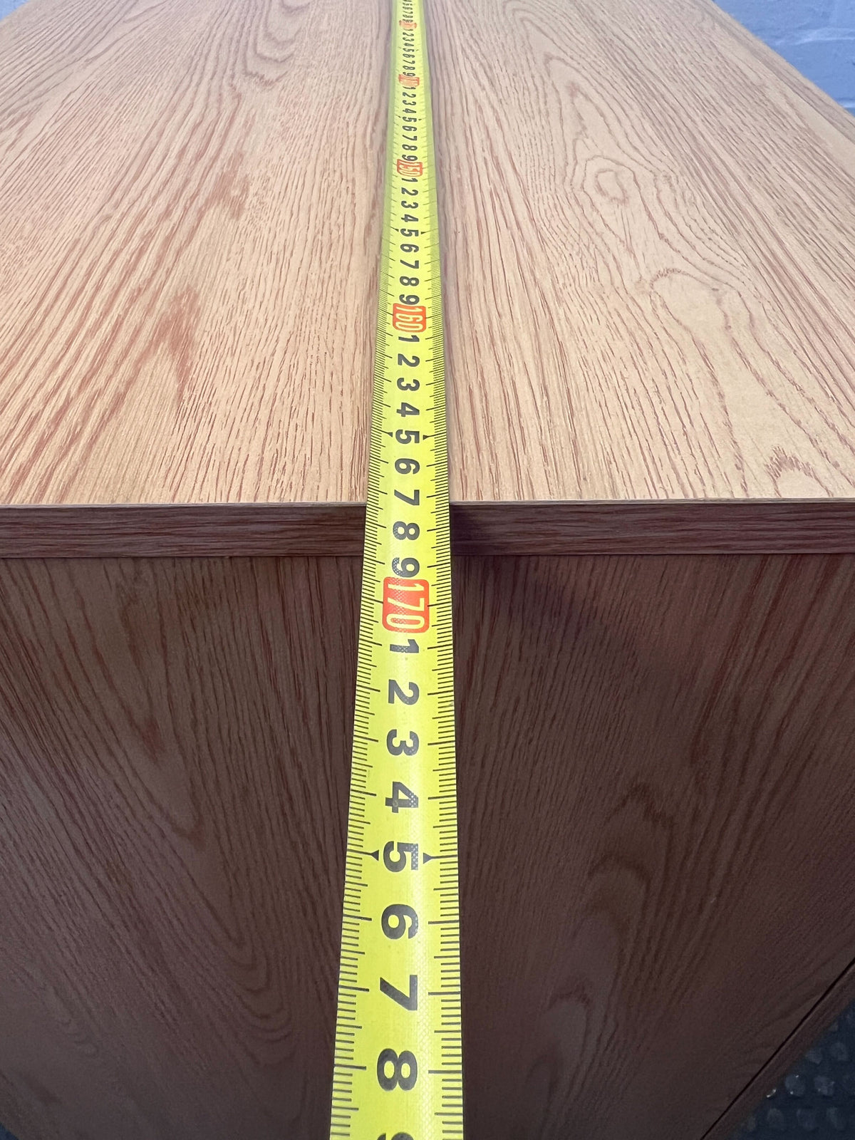 Spacious Light Wood Entertainment & Display Unit