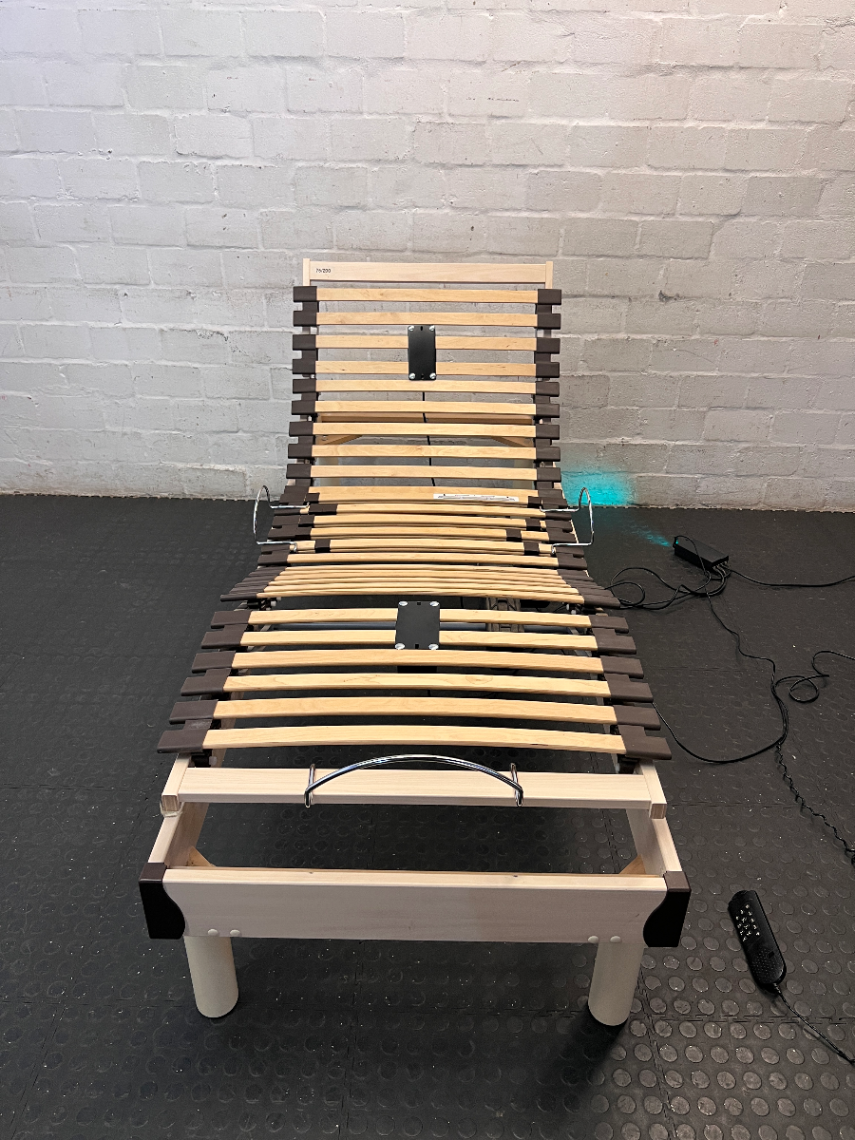 Split Queen Adjustable Electric Bed with Massage Function — Used; Fair Condition - 2ndhandwarehouse.com