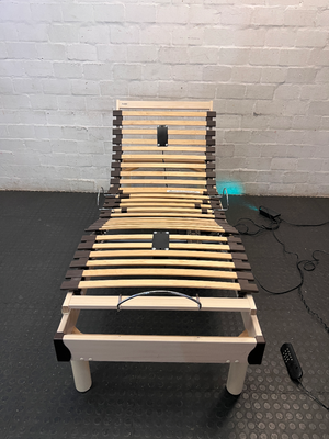 Split Queen Adjustable Electric Bed with Massage Function — Used; Fair Condition - 2ndhandwarehouse.com