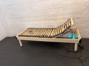 Split Queen Adjustable Electric Bed with Massage Function — Used; Fair Condition - 2ndhandwarehouse.com