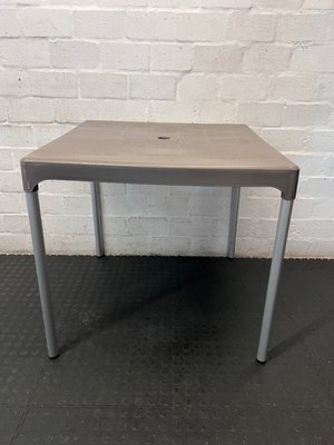 Square Plastic Garden Table - Mild Stains & Marks - 2ndhandwarehouse.com