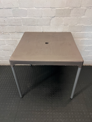 Square Plastic Garden Table - Mild Stains & Marks - 2ndhandwarehouse.com