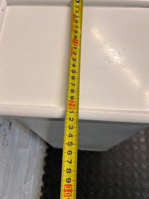 Square White Timber Pedestal Display Stand