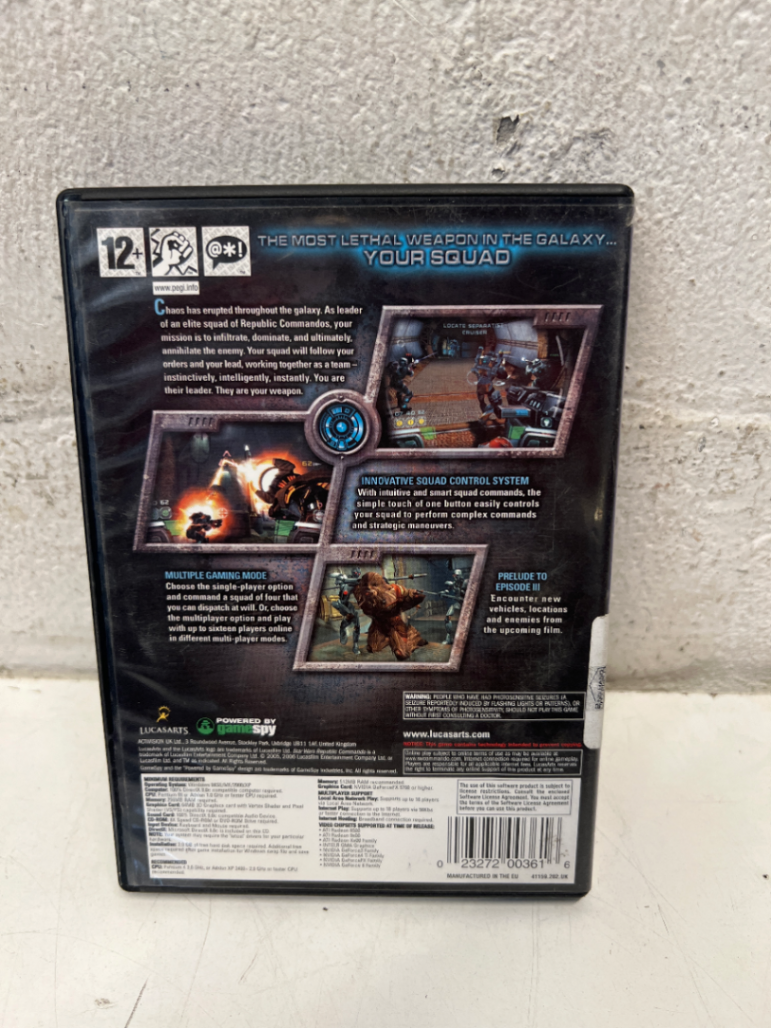 Star Wars Republic Commando (PC CD-ROM) - As-Is / Untested - 2ndhandwarehouse.com