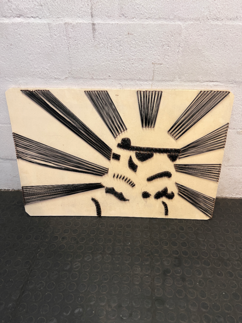 Star Wars Stormtrooper Inspired String and Chain Art