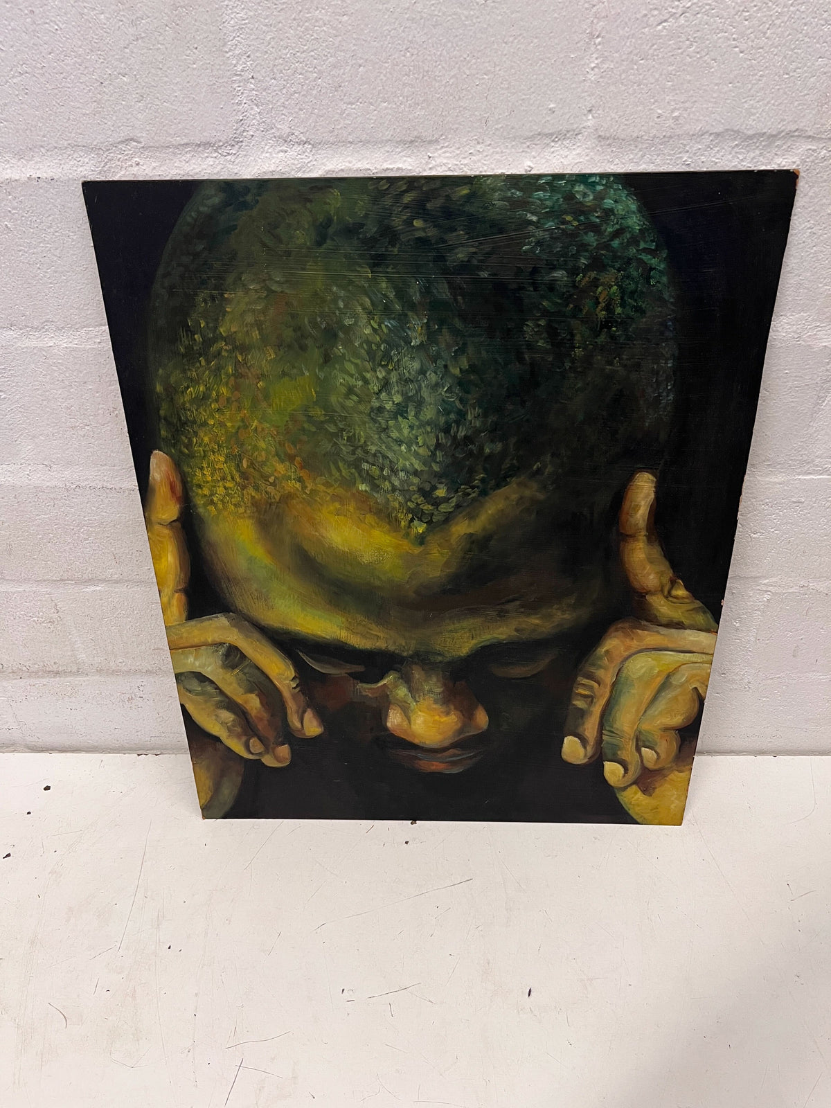 Stunning Abstract Painting on Canvas -  Characterful,  Colorful Artwork 50 x 60cm