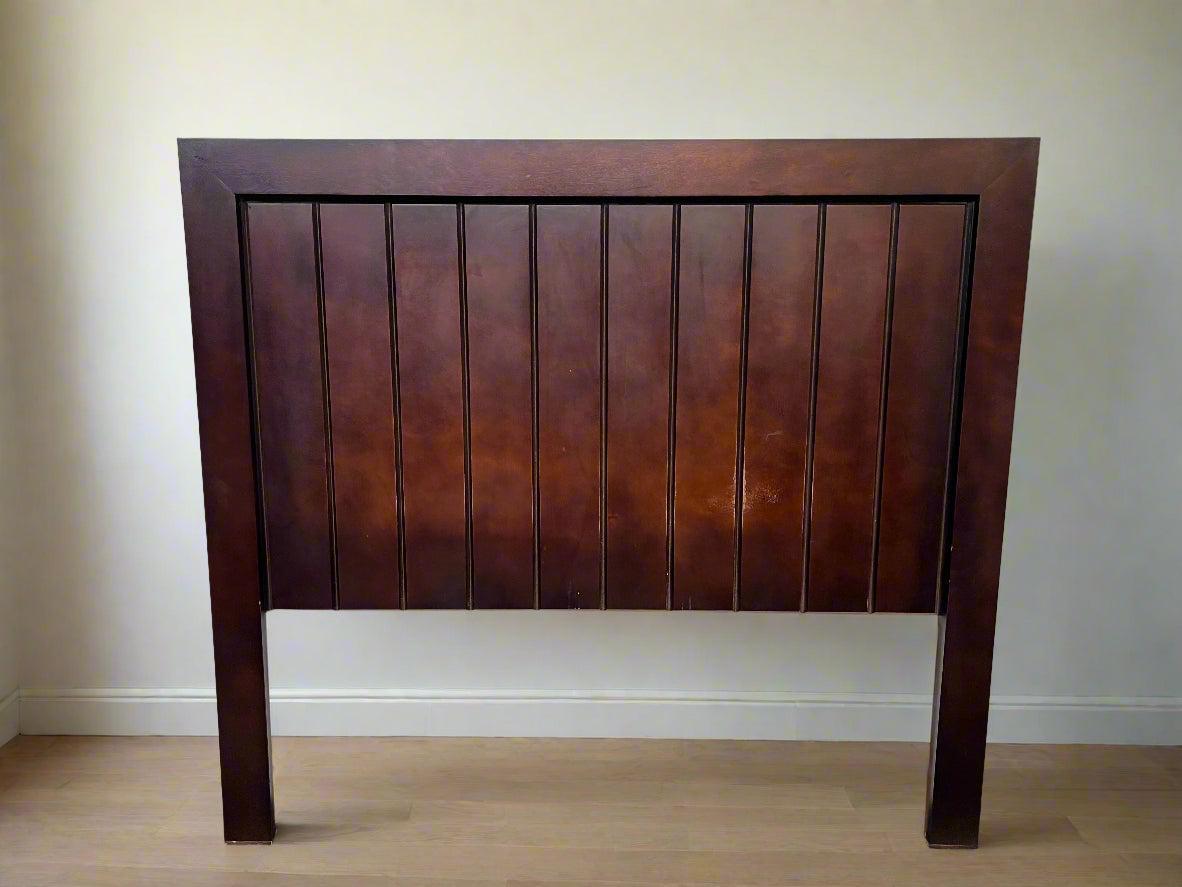 Stunning Dark Wood Panel Headboard – Minor Scuffs - REDUCED