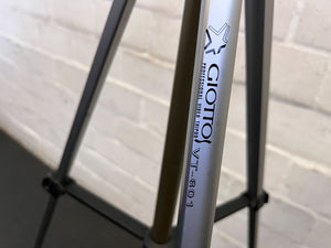 Sturdy Adjustable Tripod - Silver and Black Aluminum - Minor Scratches