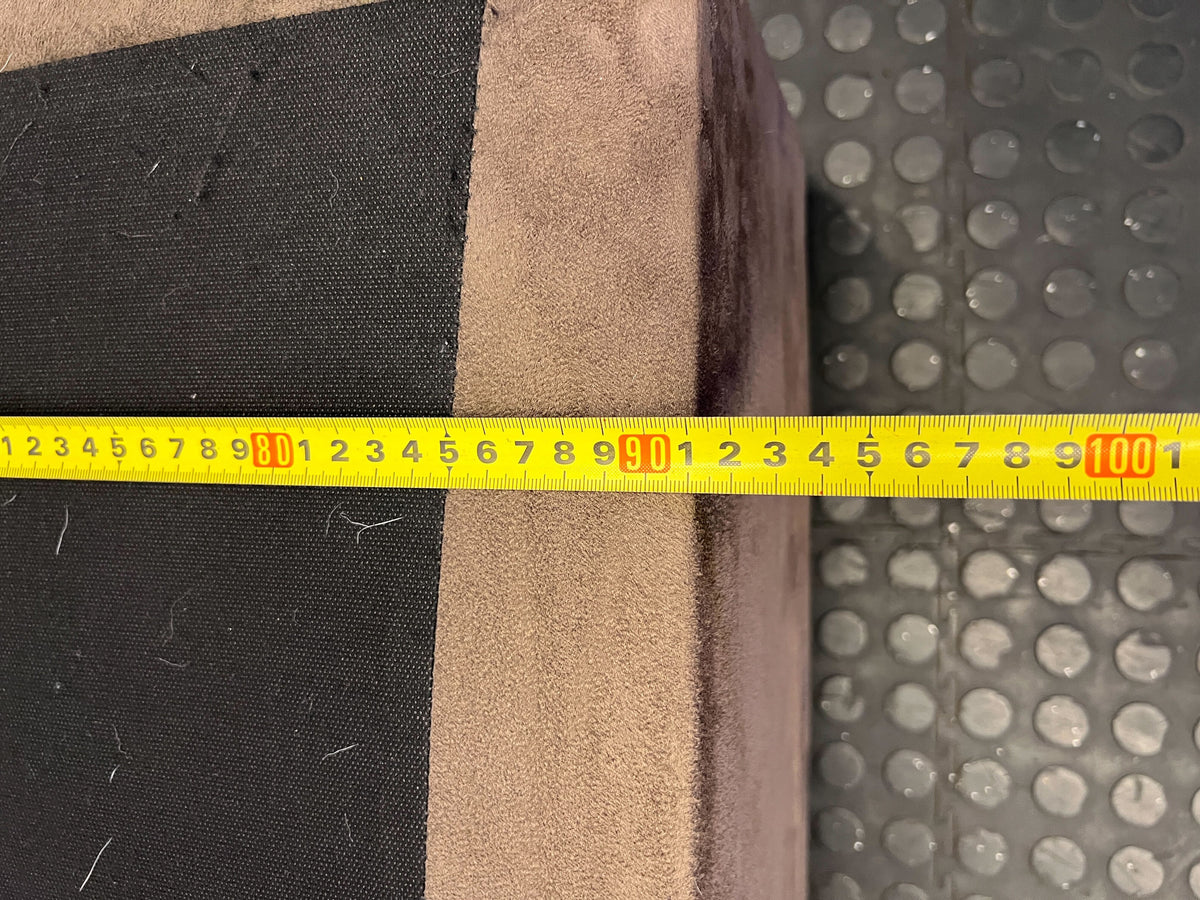 Sturdy Brown Upholstered Single Bed Base