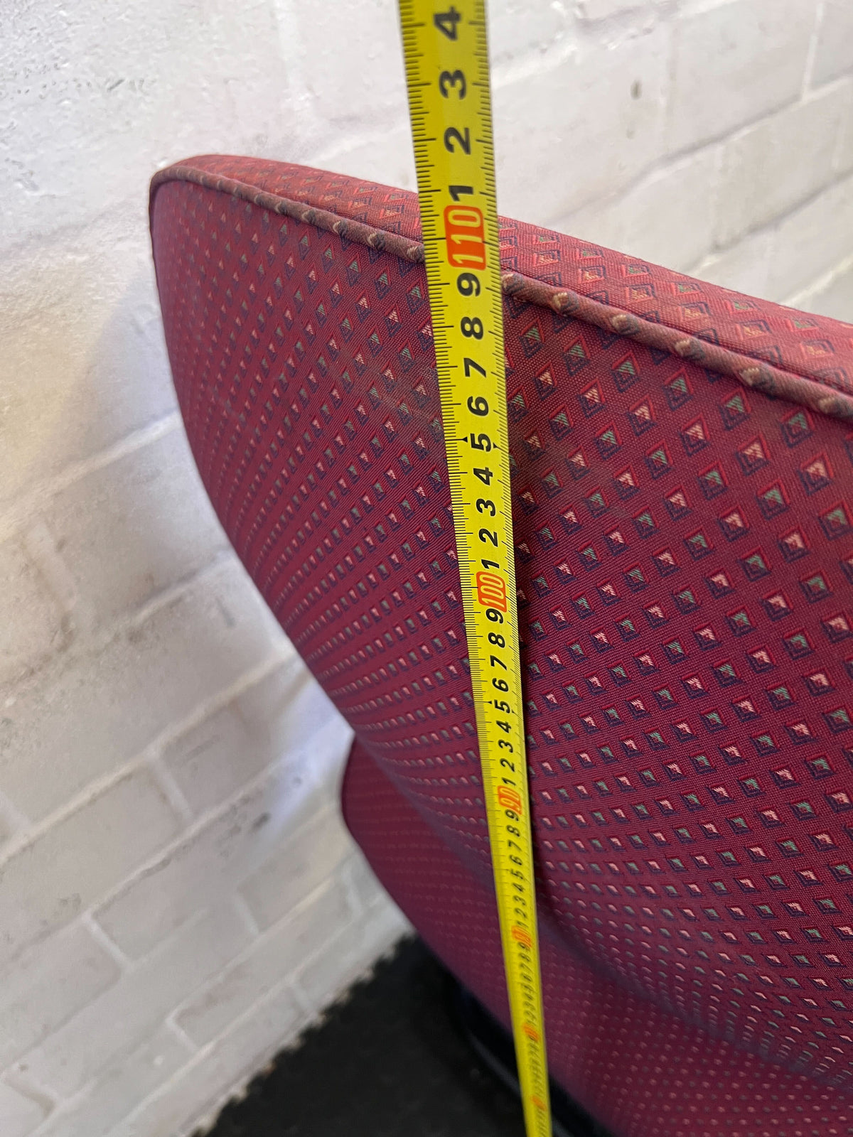 Sturdy Burgundy Office Guest Chair