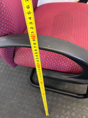 Sturdy Burgundy Office Guest Chair