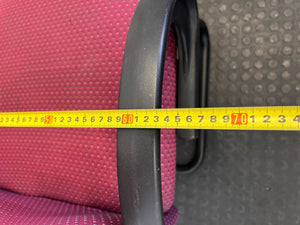 Sturdy Burgundy Office Guest Chair