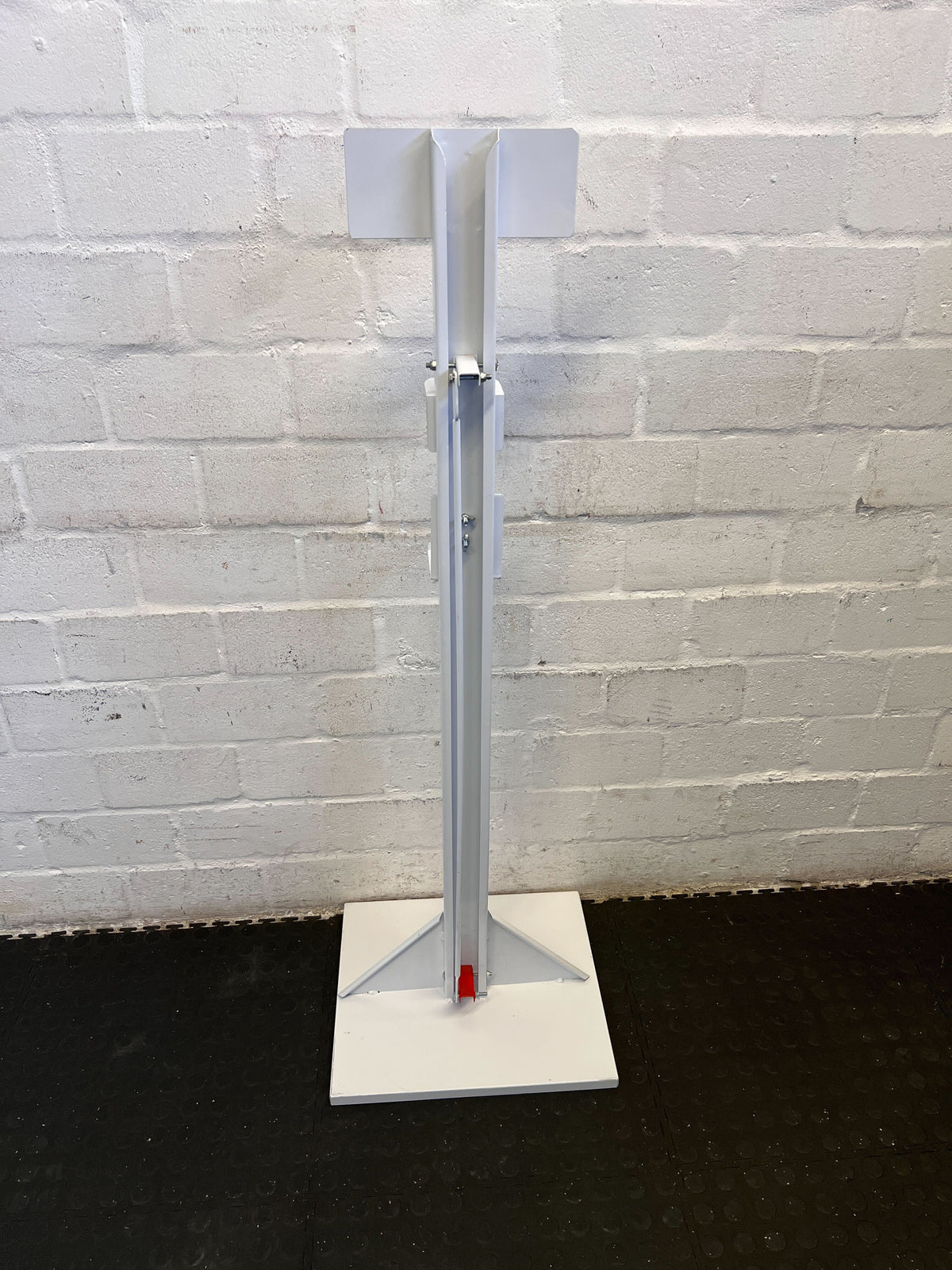 Sturdy White Hand Sanitizer Stand with Signage