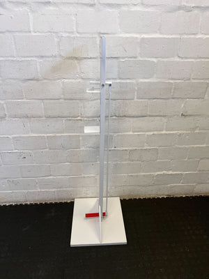 Sturdy White Hand Sanitizer Stand with Signage