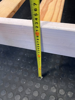 Sturdy White Wooden Single Bed Frame with Pine Slats