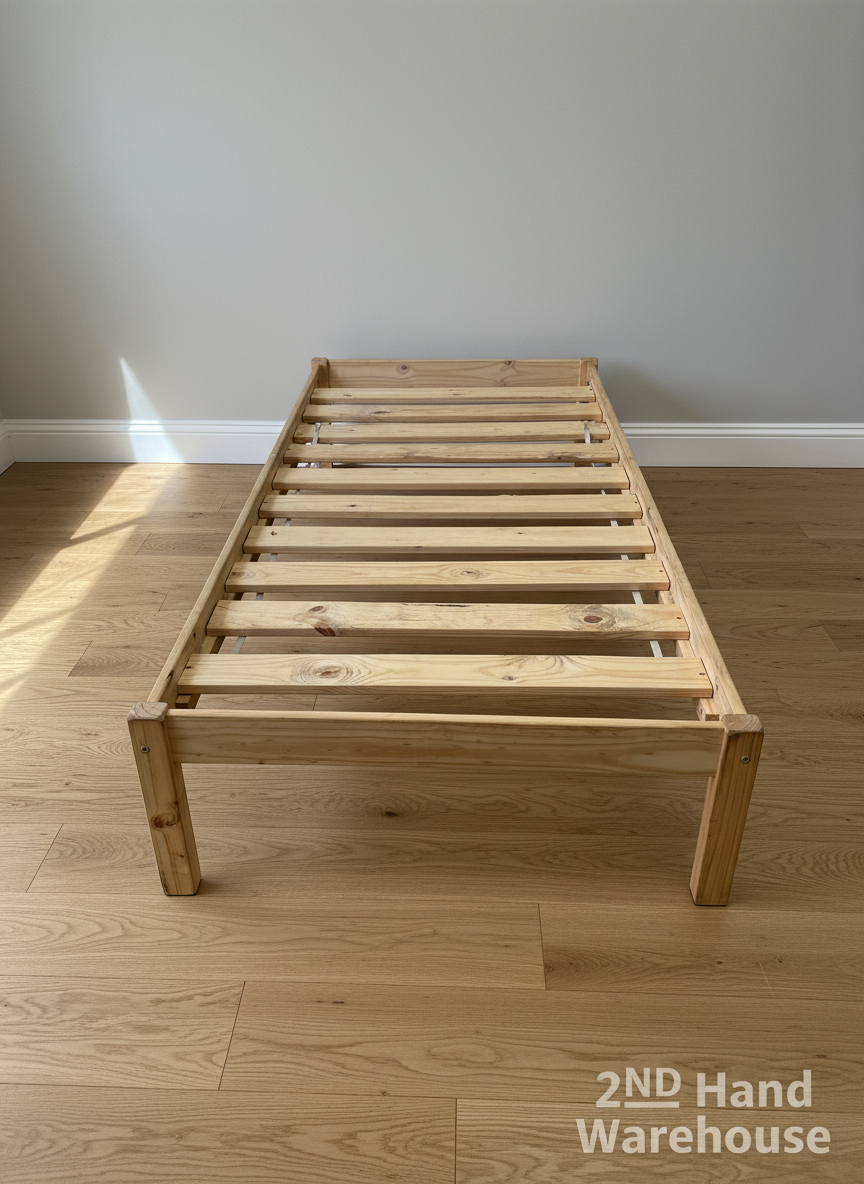 Sturdy Wooden Single Bed Frame