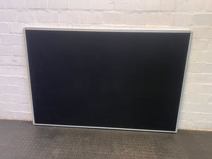 Stylish Black Chalkboard with Silver Frame – Minor Wear