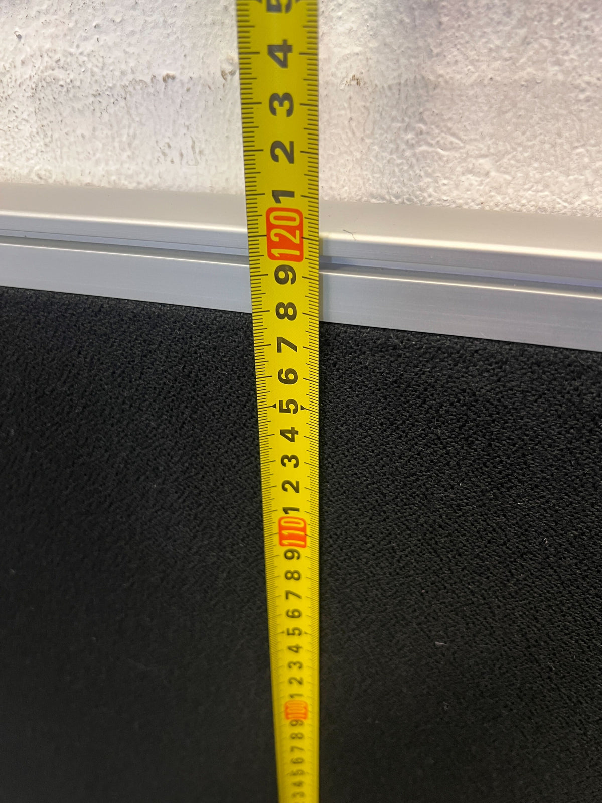 Stylish Black Chalkboard with Silver Frame – Minor Wear