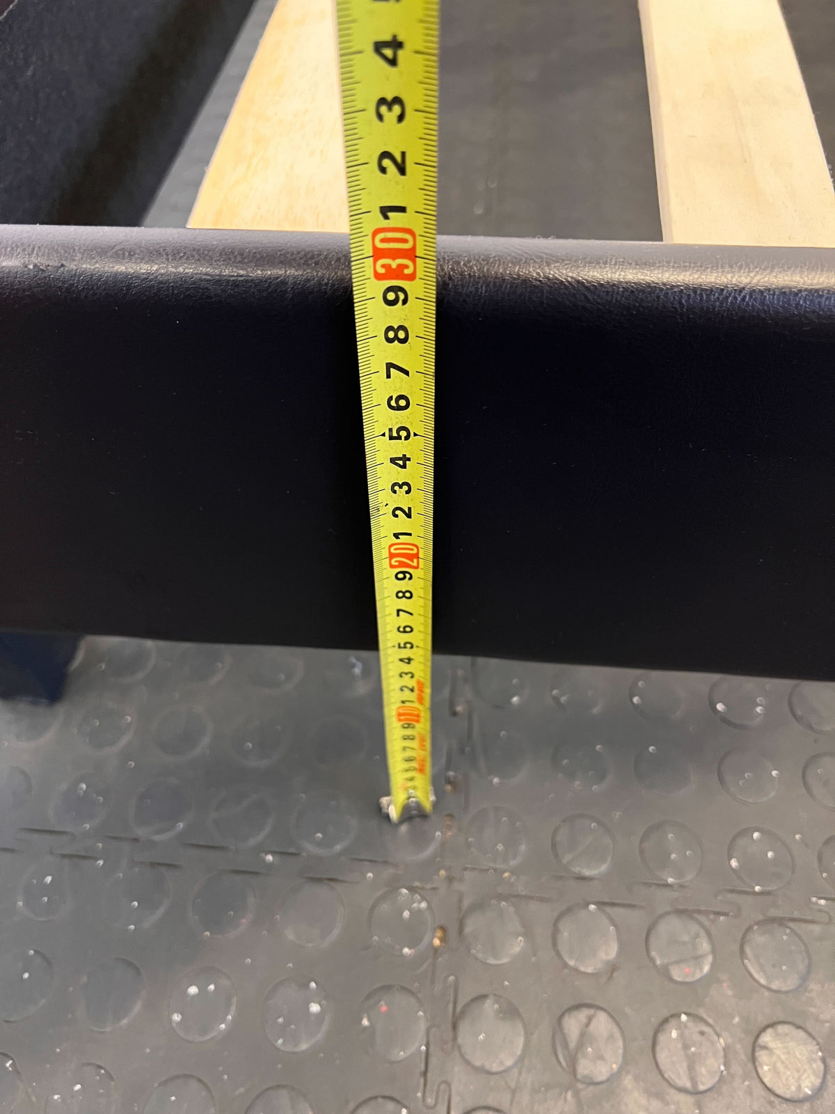 Stylish Black Faux Leather Double Bed Frame with Slats