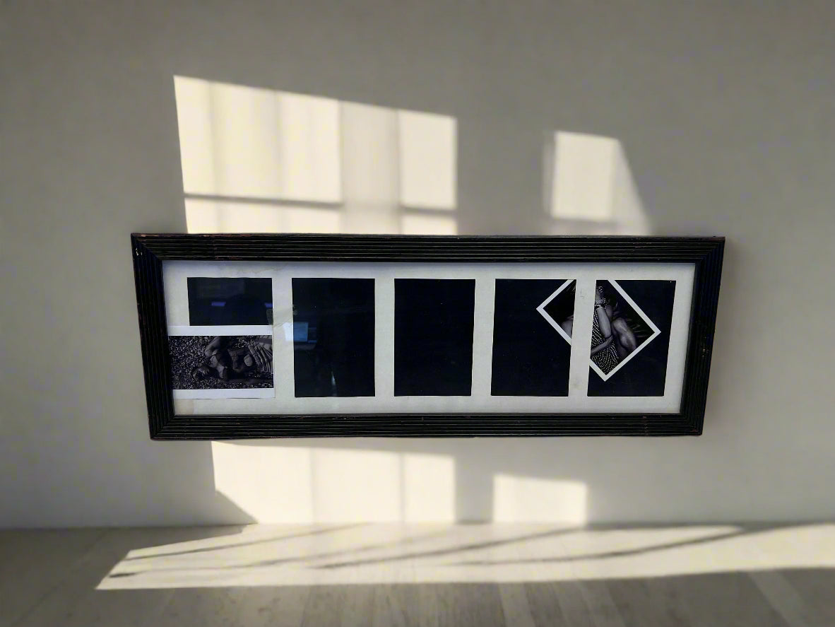 Stylish Black Photo Frame with Five Openings – Minor Scratches - 2ndhandwarehouse.com