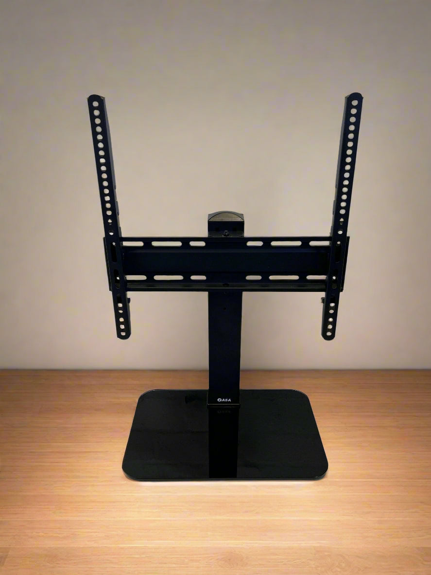 Stylish Black TV Stand with Adjustable Mount - Minor Scratches - REDUCED