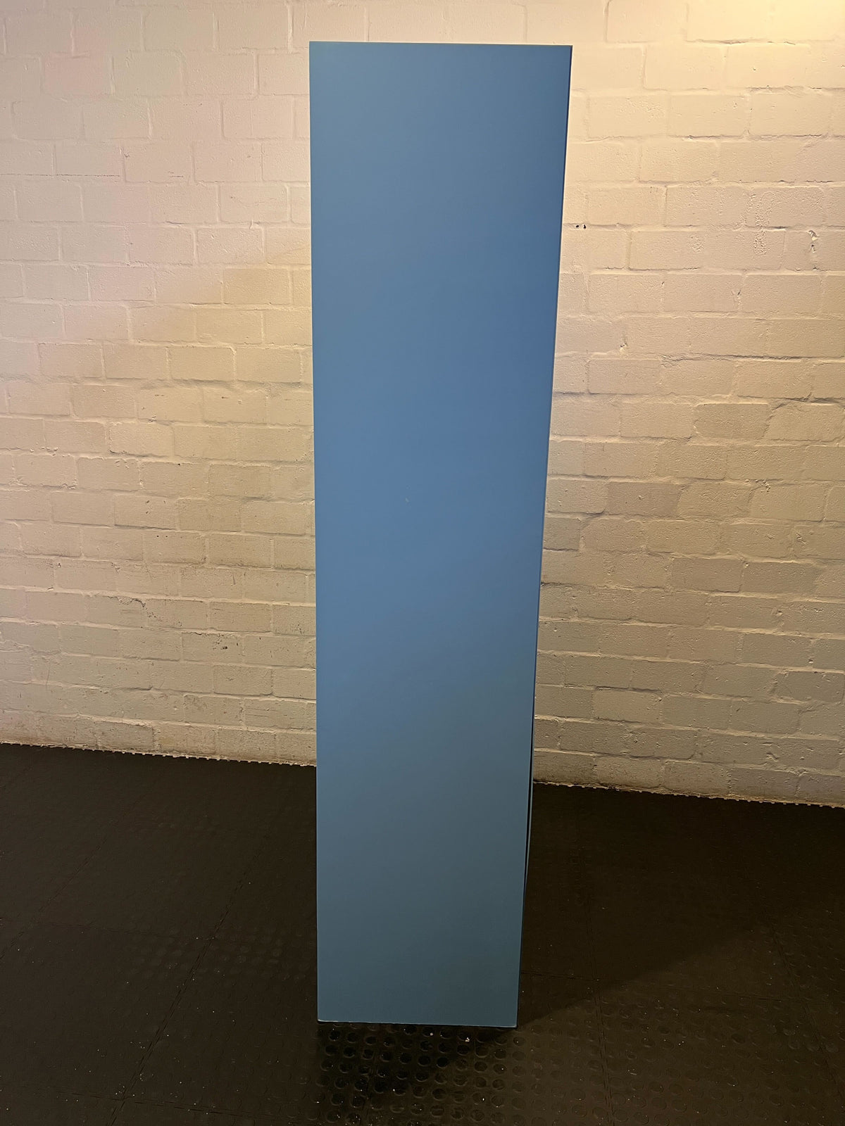 Stylish Blue Storage Cabinet with 4 Drawers and Hanging Rod