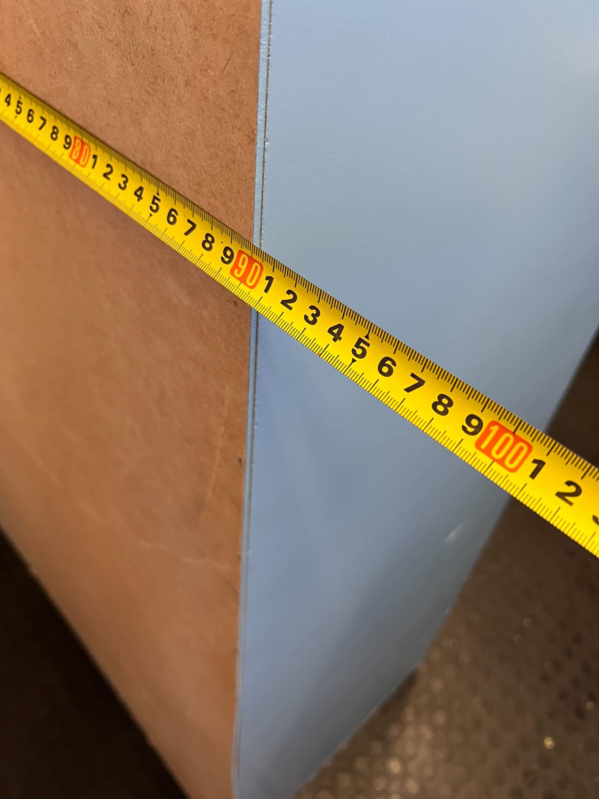 Stylish Blue Storage Cabinet with 4 Drawers and Hanging Rod