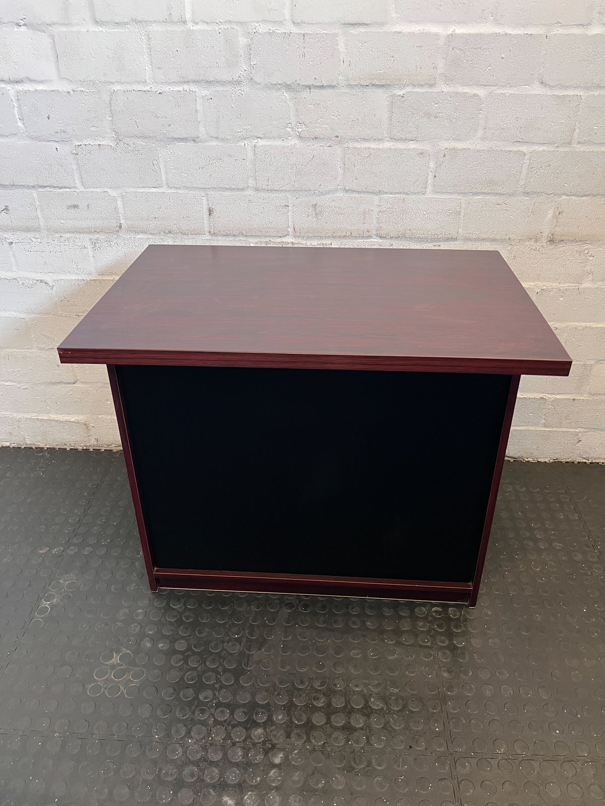Stylish Dark Wood Storage Cabinet with Lockable Doors - Minor Scratches - REDUCED