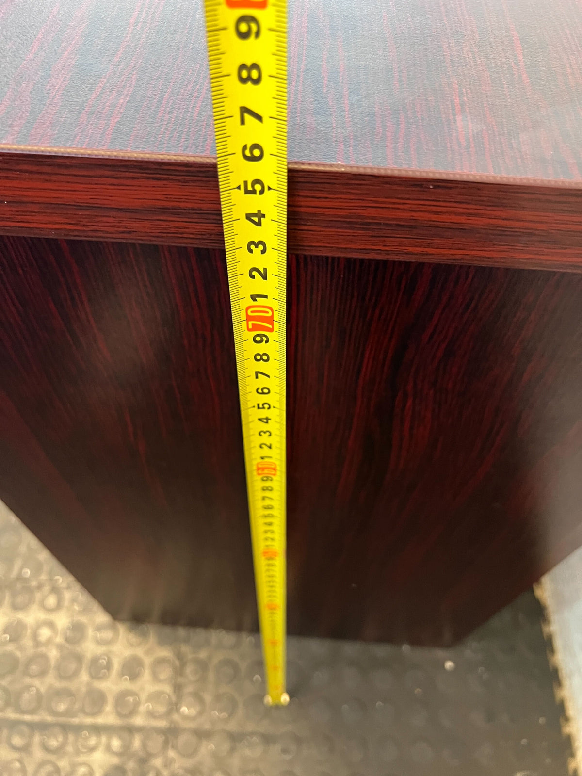 Stylish Dark Wood Storage Cabinet with Lockable Doors - Minor Scratches - REDUCED