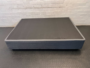 Stylish Double bed Grey Fabric Bed Frame - Minor Wear