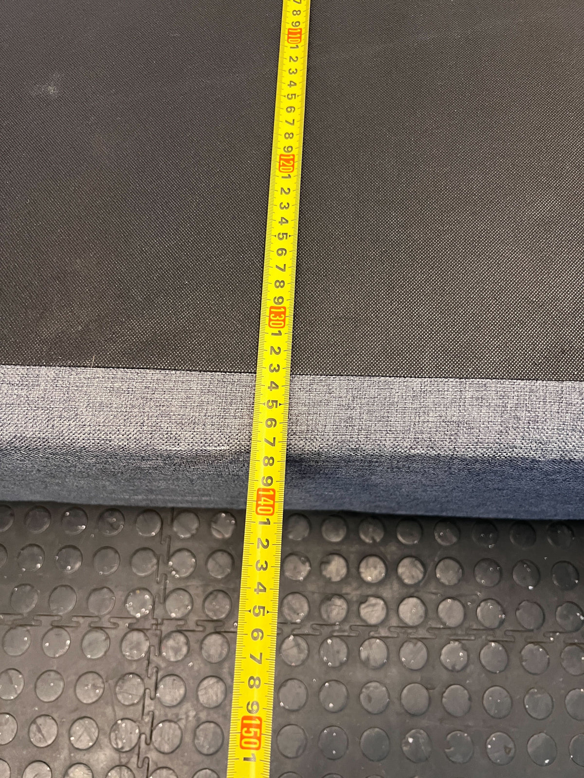 Stylish Double bed Grey Fabric Bed Frame - Minor Wear