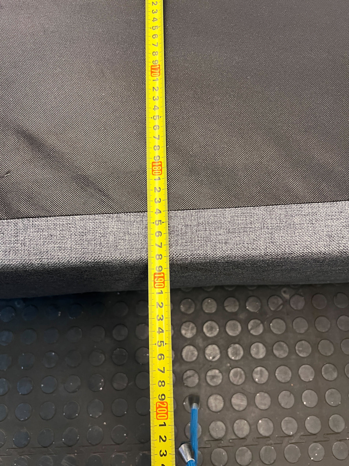 Stylish Double bed Grey Fabric Bed Frame - Minor Wear