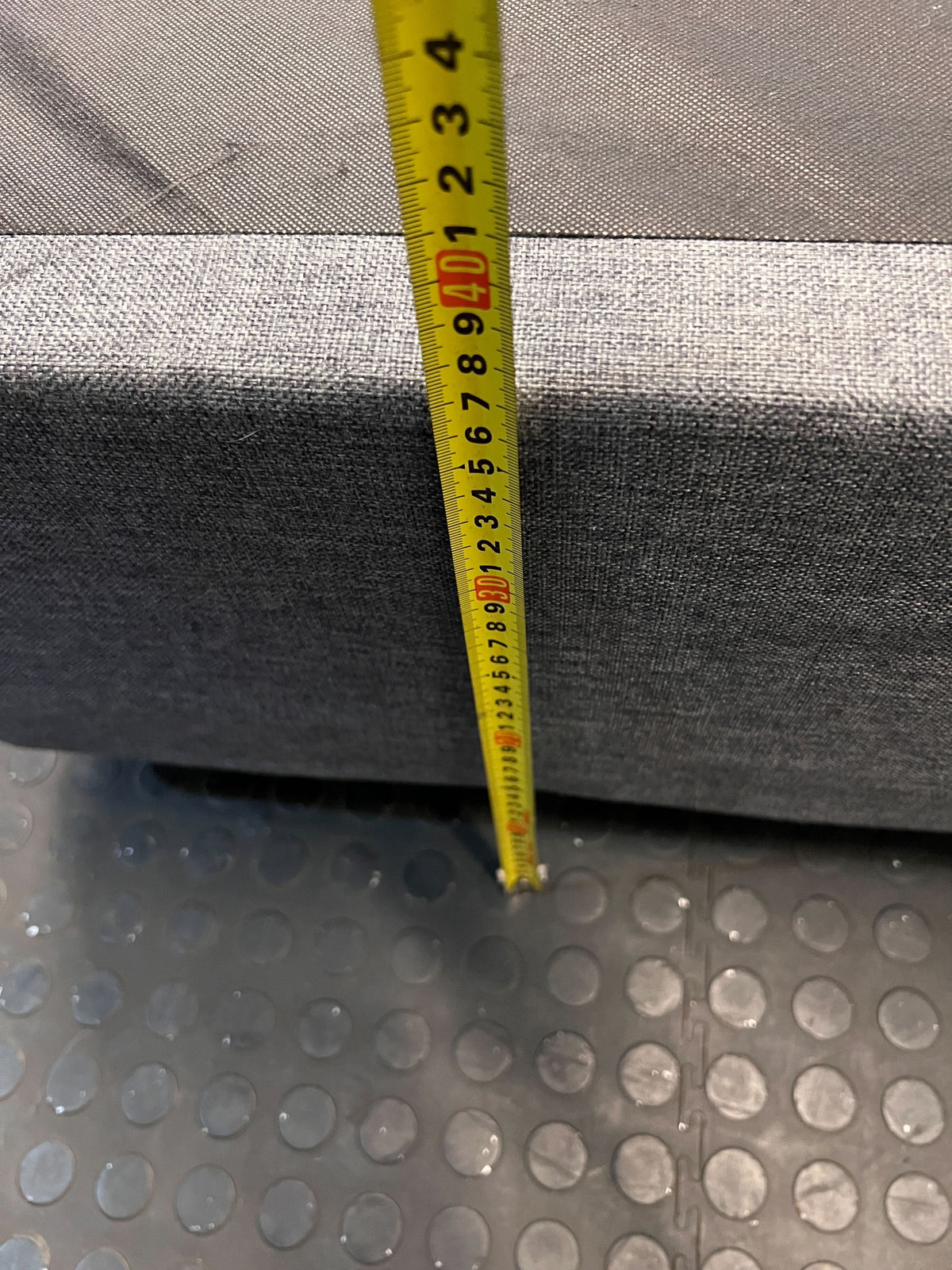 Stylish Double bed Grey Fabric Bed Frame - Minor Wear