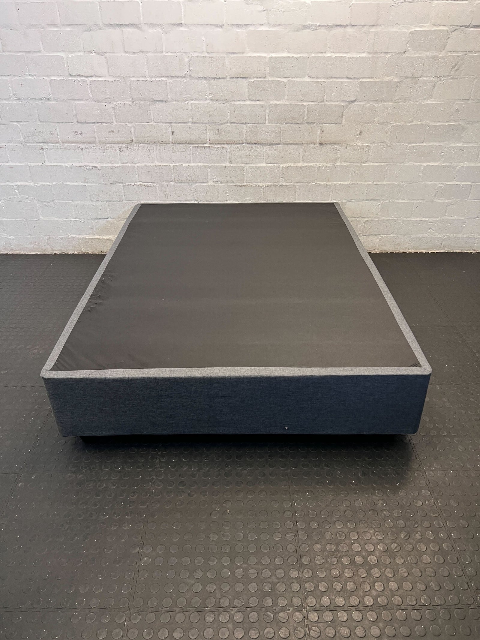 Stylish Double bed Grey Fabric Bed Frame - Minor Wear