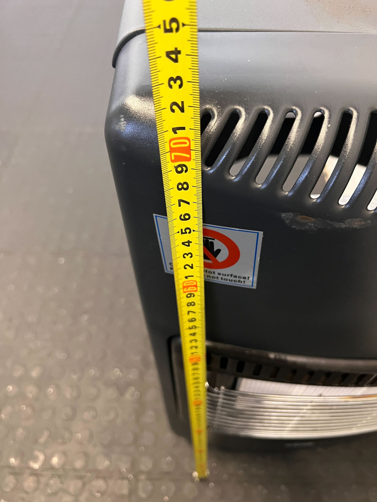 Goldair Portable Gas Heater - Compact, Black, Minor Scratches