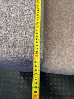 Stylish Grey Fabric Armchair with Minimal Wear