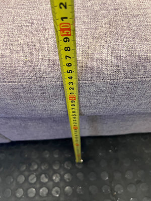 Stylish Grey Fabric Armchair with Minimal Wear