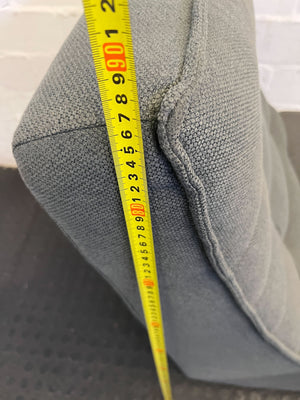 Stylish Grey Fabric Chaise Lounge with Minor Wear