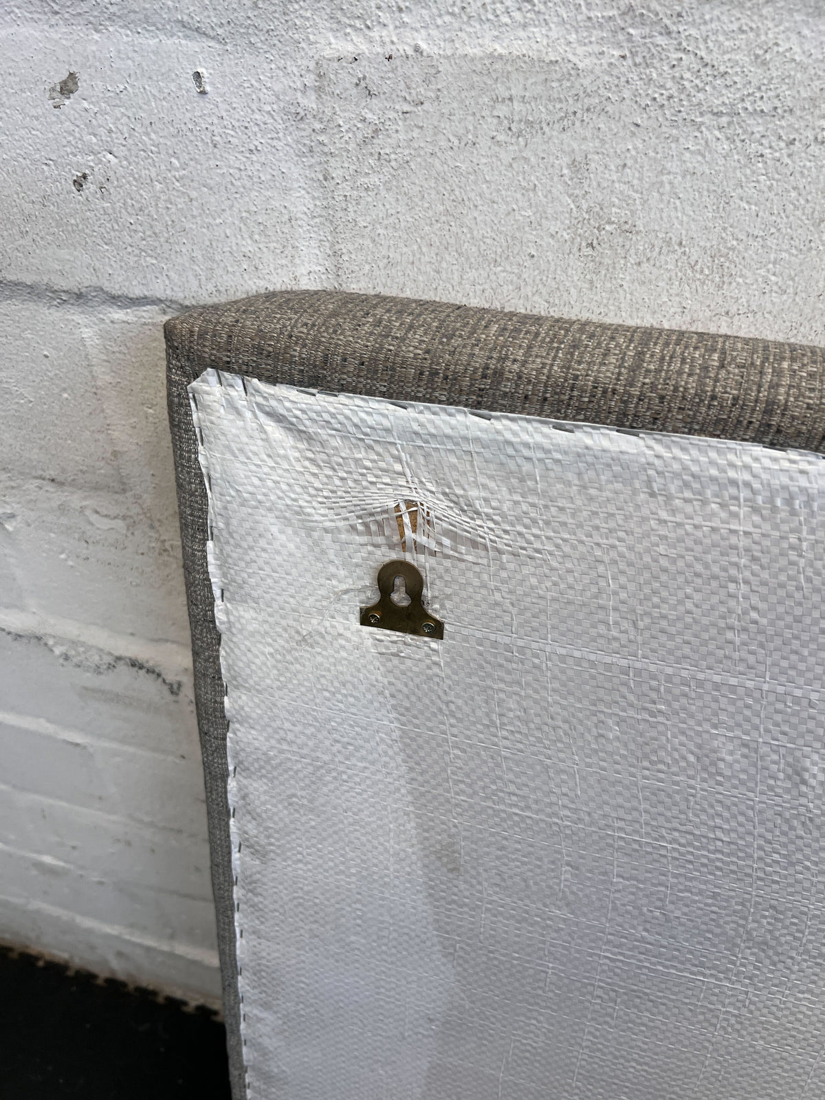 Stylish Grey Upholstered Queen Headboard - 180 x 90cm - REDUCED