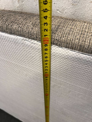 Stylish Grey Upholstered Queen Headboard - 180 x 90cm - REDUCED