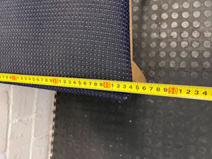 Stylish Light Wood Dining Chair with Navy Upholstery