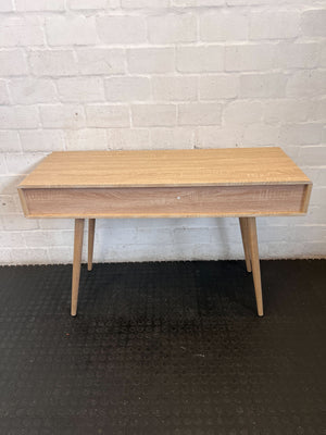 Stylish Light Wood & White 3-Drawer Desk | Scandinavian Modern