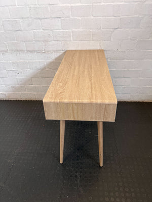 Stylish Light Wood & White 3-Drawer Desk | Scandinavian Modern