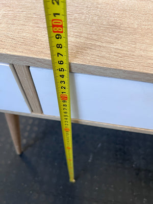 Stylish Light Wood & White 3-Drawer Desk | Scandinavian Modern