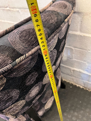 Stylish Patterned Slipper Chair - Modern Accent Seating - 2ndhandwarehouse.com