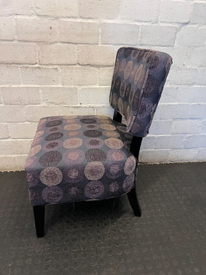 Stylish Patterned Slipper Chair - Modern Accent Seating - 2ndhandwarehouse.com