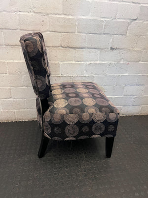 Stylish Patterned Slipper Chair - Modern Accent Seating - 2ndhandwarehouse.com