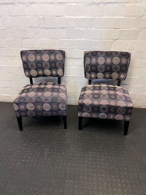 Stylish Patterned Slipper Chair - Modern Accent Seating - 2ndhandwarehouse.com